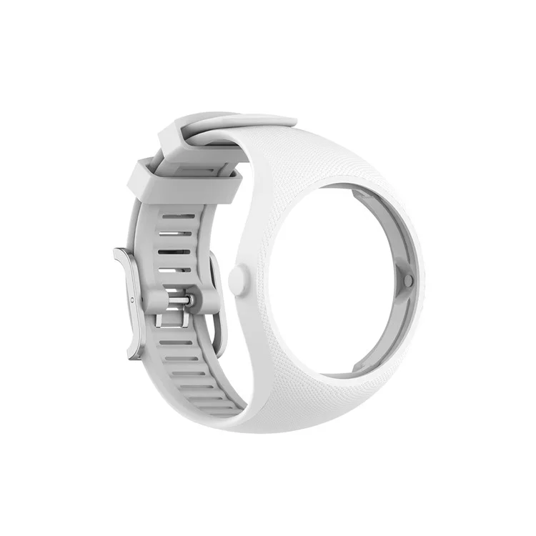 Weiche Silikonuhrarmband-Ersatzriemen für PoLar M200 - Weiß