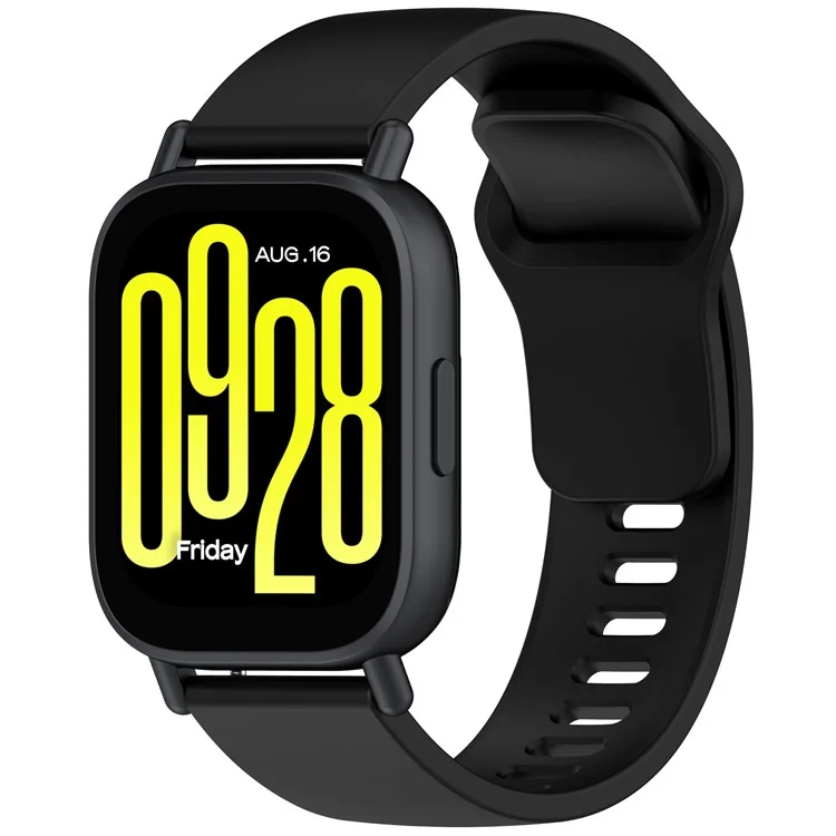 Correa de Silicona Para Xiaomi Redmi Watch 5 Banda de Reloj Activa Reemplazo de Banda de Reloj Ajustable - Negro