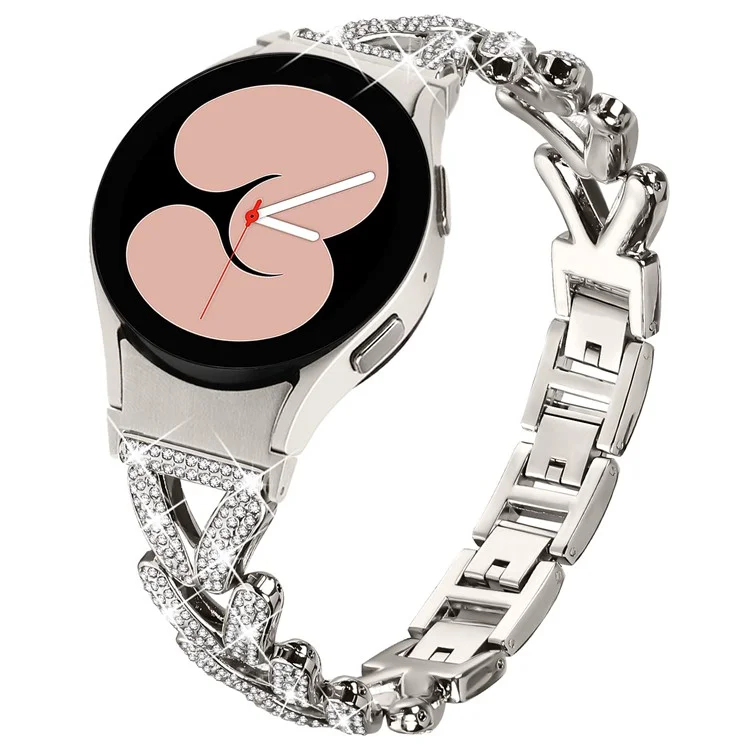 Zinklegierung Uhrenarmband mit Schnellverschluss-Steckverbinder für Samsung Galaxy Watch 44mm / 40mm Strass-Dekor Uhrenarmband - Sternenglanz