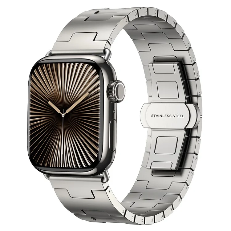 Titanium-Legierung Armband für Apple Watch Series 10 46 mm / Ultra 2 / Ultra 49 mm / 9 8 7 45 mm / SE (2023) SE (2022) SE 6 5 4 44 mm / 3 2 1 42 mm - Grau
