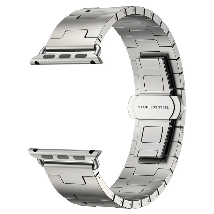 Titanium-Legierung Armband für Apple Watch Series 10 46 mm / Ultra 2 / Ultra 49 mm / 9 8 7 45 mm / SE (2023) SE (2022) SE 6 5 4 44 mm / 3 2 1 42 mm - Grau