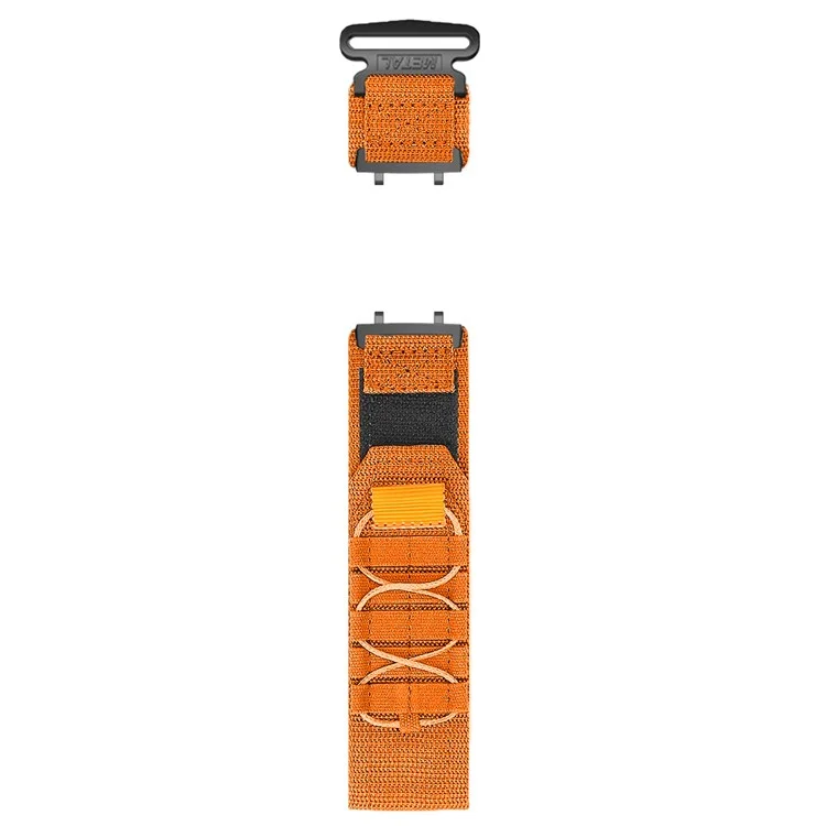 Для Huami Amazfit T-Rex 3 нейлоновый ремешок для часов с застежкой-петлей и коннектором - Оранжевый