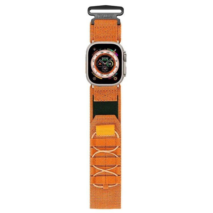 Нейлоновый петлевой ремешок для Apple Watch 10 42 мм / 9 8 7 41 мм / SE (2023) (2022) / SE 6 5 4 40 мм / 3 2 1 38 мм - Оранжевый
