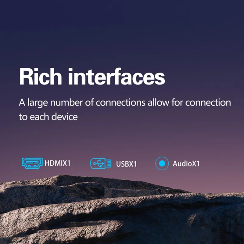 Q7 Android 9 Projector Auto Focus Full HD 1080P LCD Video Projector Home Theater - UK Plug