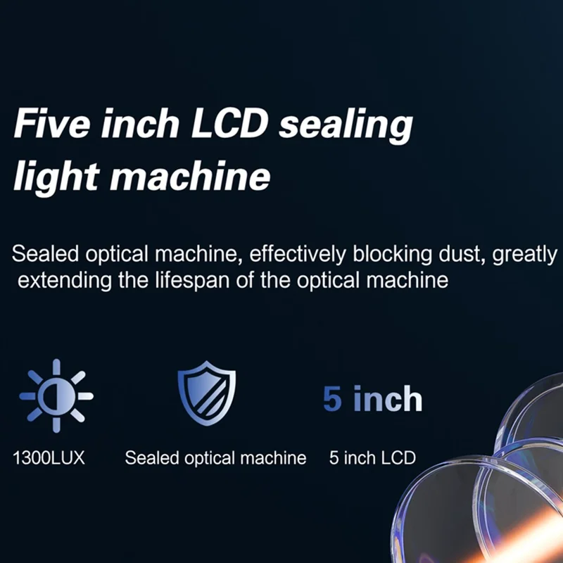 Q7 Android 9 Projector Auto Focus Full HD 1080P LCD Video Projector Home Theater - UK Plug