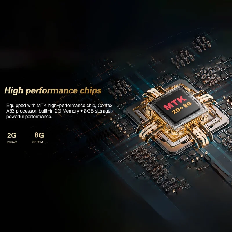 Q7 Android 9 Projector Auto Focus Full HD 1080P LCD Video Projector Home Theater - UK Plug