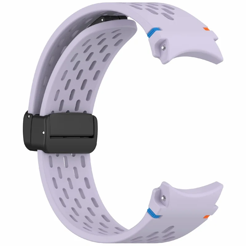 Silicone Watch Band for Samsung Galaxy Watch7 / Watch6 / Watch6 Classic / Watch 5 / Watch 5 Pro / Watch4 / Watch4 Classic / Watch FE Breathable Sport Strap - Purple