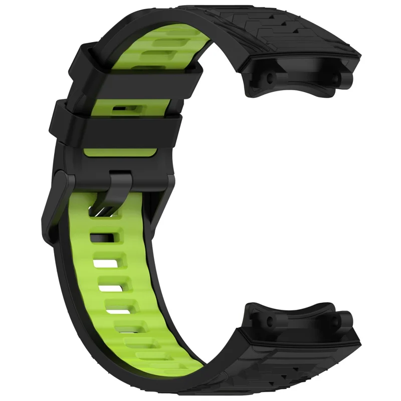Cinturino per Huami Amazfit T-Rex 3, bicolore in silicone traspirante per sport - Nero+Verde