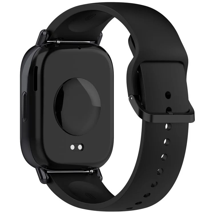 For Xiaomi Redmi Watch 5 Lite Band Waterproof Sweatproof Soft Silicone Sport Strap - Black