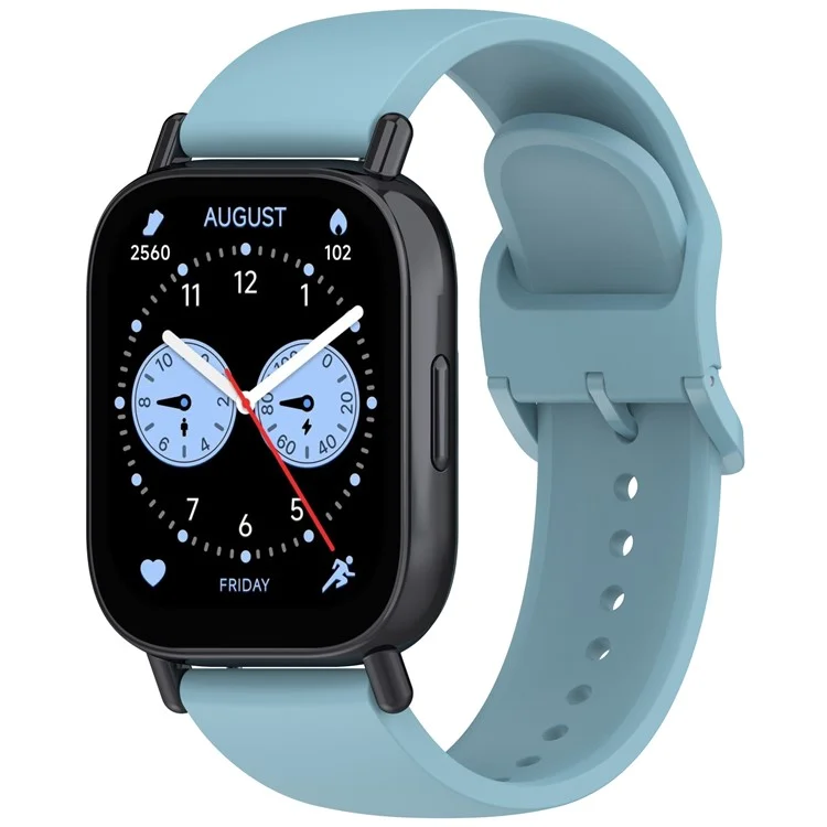 For Xiaomi Redmi Watch 5 Lite Band Waterproof Sweatproof Soft Silicone Sport Strap - Baby Blue