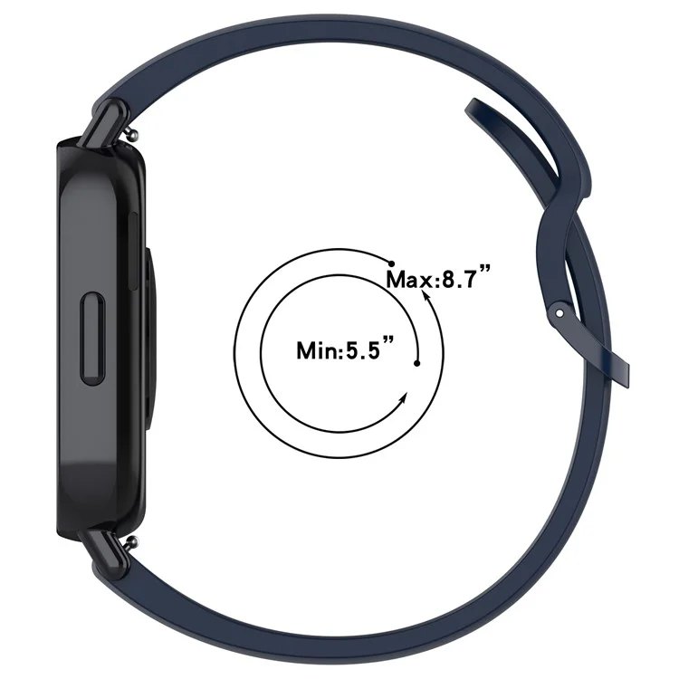 For Xiaomi Redmi Watch 5 Lite Band Waterproof Sweatproof Soft Silicone Sport Strap - Baby Blue