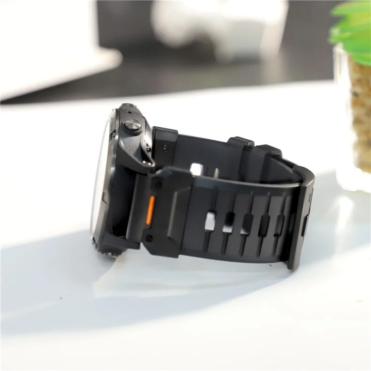 Pulseira de fluoruber de 26mm para Garmin Fenix 8 51mm / Enduro 3 / Instinct 2X Pulseira universal - Preta