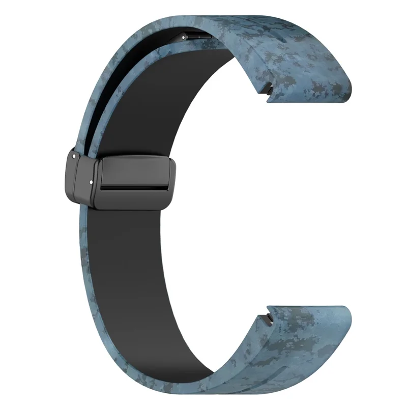 26mm Watch Strap For Garmin Fenix 8 51mm  /  Fenix 7X  /  6X Camouflage Silicone Watchband with Magnetic Black Buckle - Mosaic