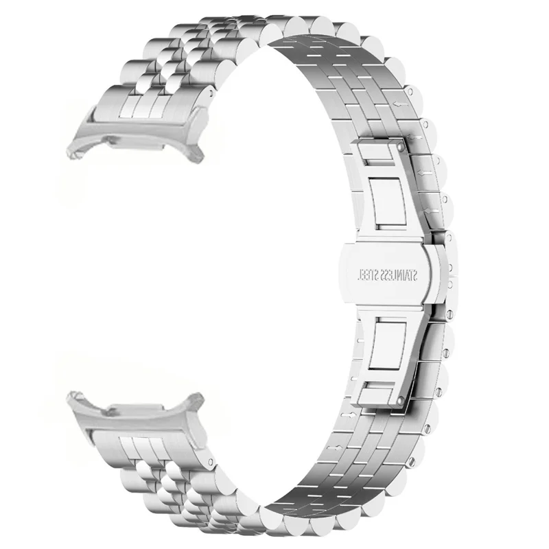 For Samsung Galaxy Watch Ultra 47mm Watch Band Stainless Steel Strap with Band Removal Tool - Silver
