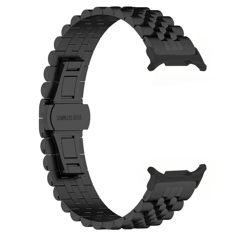 For Samsung Galaxy Watch Ultra 47mm Watch Band Stainless Steel Strap with Band Removal Tool - Black