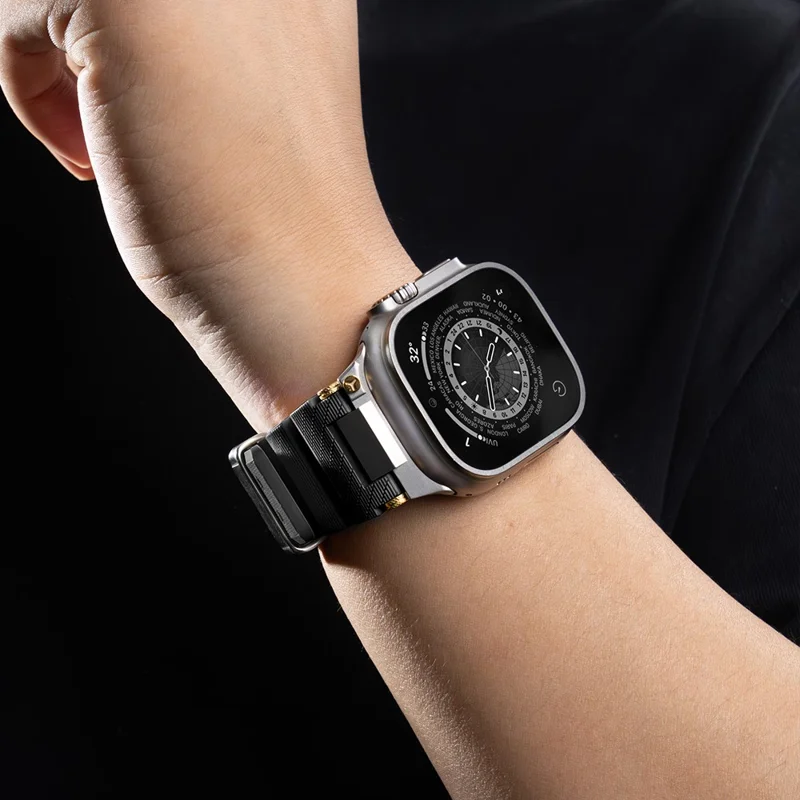 Bulk Purchasing Silicone Strap with Silver Connector for Apple Watch Series 10 Ultra 9 8 7 SE 6 5 4 3 2 1 46mm 49mm 45mm 44mm 42mm - Black