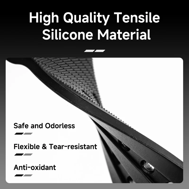 Bulk Purchasing Silicone Strap with Silver Connector for Apple Watch Ultra 3 2 1 49mm / Series 11 10 46mm / 9 8 7 45mm / SE3 SE2 SE 6 5 4 44mm / 3 2 1 42mm - Grey