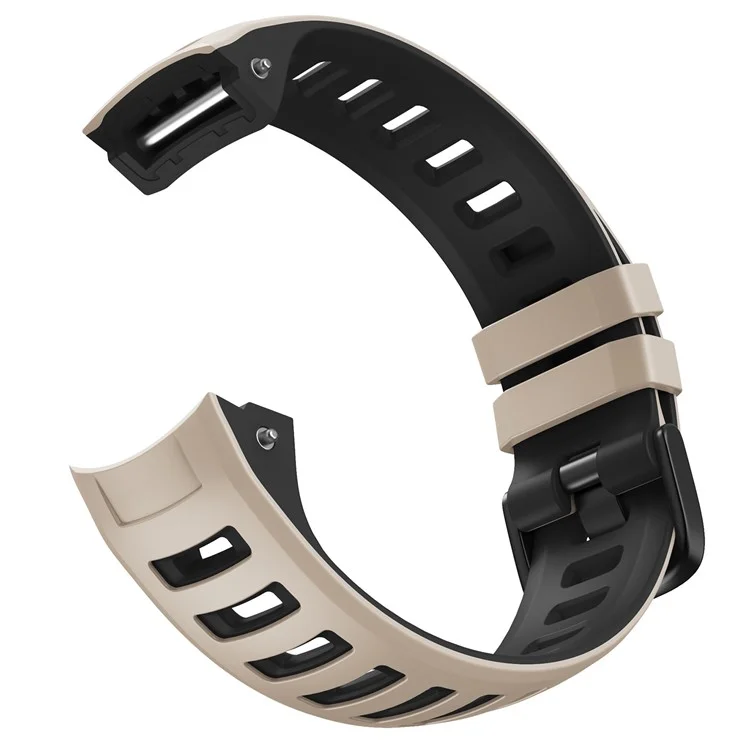 Silikonarmband für Garmin Instinct / Esports / Solar / Tide / Tactical Dual Color Smartwatch, Ersatzarmband - Weiß / Schwarz