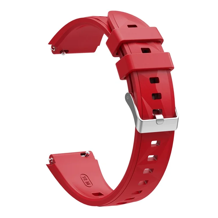 Pour Huawei Watch GT 5 Pro 42mm / GT 5 41mm Bracelet en silicone 18mm Remplacement de bracelet de montre - Rouge