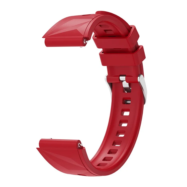 Pour Huawei Watch GT 5 Pro 42mm / GT 5 41mm Bracelet en silicone 18mm Remplacement de bracelet de montre - Rouge