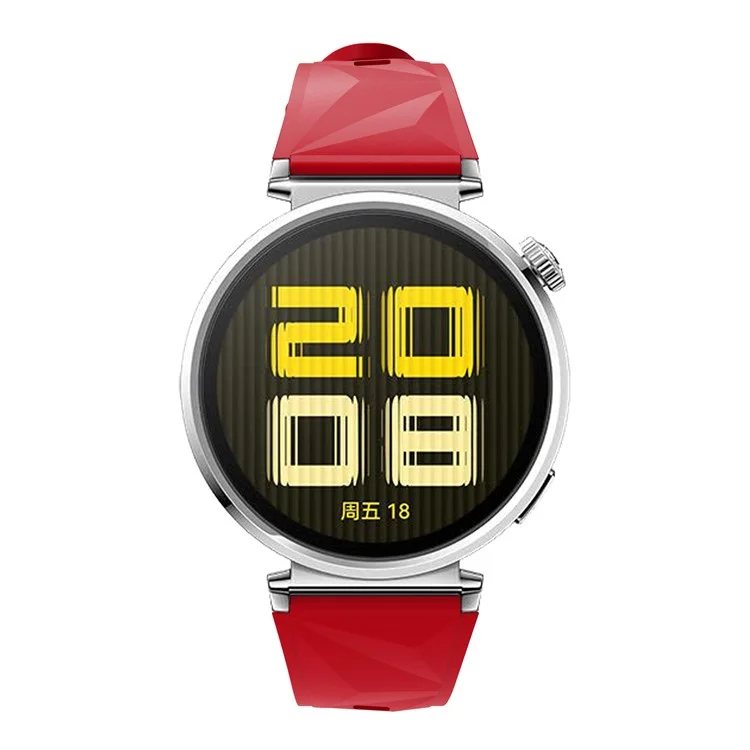 Pour Huawei Watch GT 5 Pro 42mm / GT 5 41mm Bracelet en silicone 18mm Remplacement de bracelet de montre - Rouge