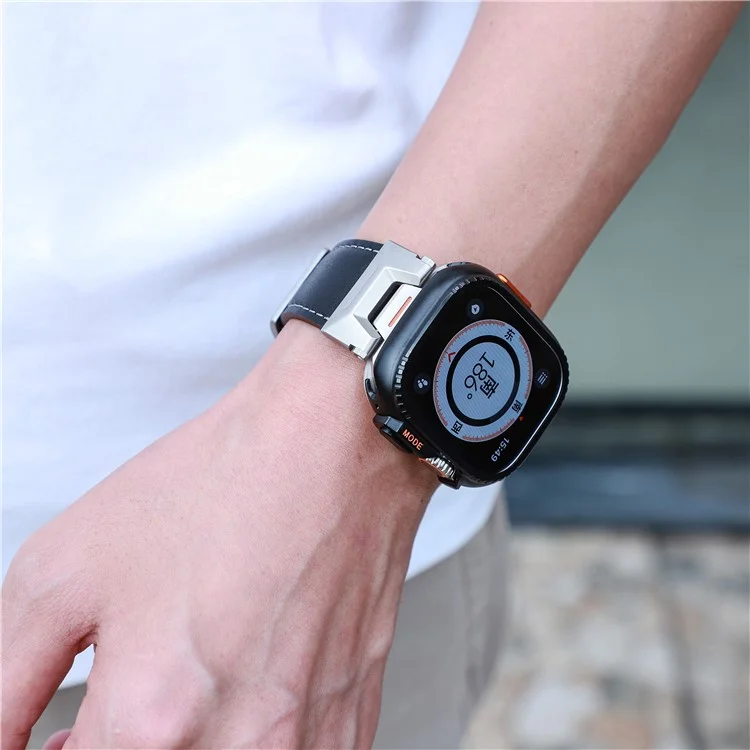 Metal Case for Apple Watch Ultra 2 49mm Protective Watch Case Cover - Black