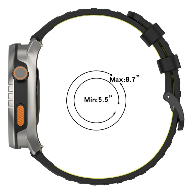 For Xiaomi Watch S4 / Keep Watch Pilot 1 Watchband 22mm Dual Color Silicone Strap - Black / Lime

Для ремешка Xiaomi Watch S4 / Keep Watch Pilot 1 22 мм с двухцветным силиконовым ремешком - черный / лайм