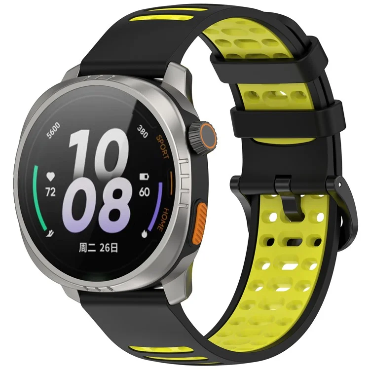 For Xiaomi Watch S4 / Keep Watch Pilot 1 Watchband 22mm Dual Color Silicone Strap - Black / Lime

Для ремешка Xiaomi Watch S4 / Keep Watch Pilot 1 22 мм с двухцветным силиконовым ремешком - черный / лайм