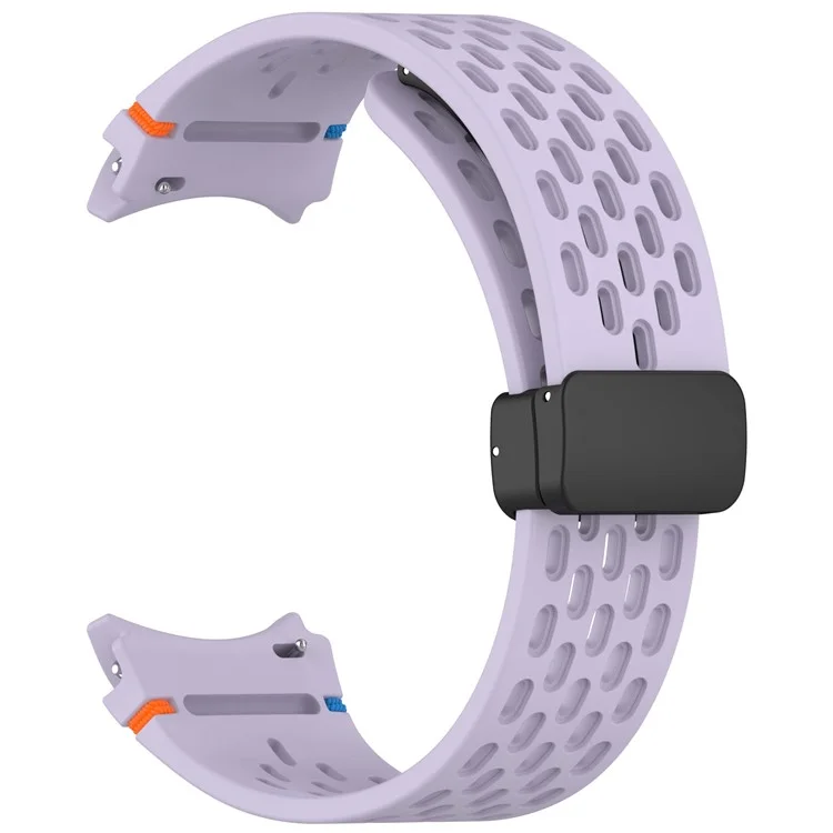 For Samsung Galaxy Watch7 / 6 / 5 / 4 / FE Replacement Band Adjustable Silicone Watch Strap - Purple