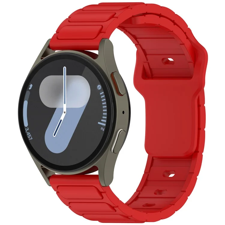 Silicone Strap for Samsung Galaxy Watch3 45mm / Galaxy Watch 46mm / Gear S3 Classic Universal 22mm Watch Band - Red