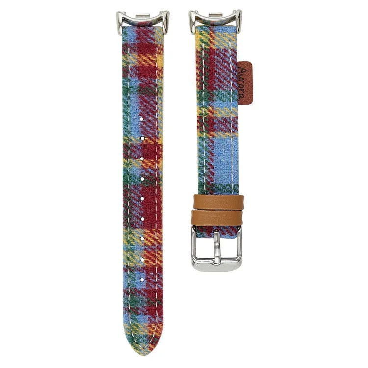 Wool+Leather Strap for Apple Watch Series 10 42mm  /  9 8 7 41mm  /  SE (2023) SE (2022) SE 6 5 4 40mm  /  3 2 1 38mm - Multi-Color
