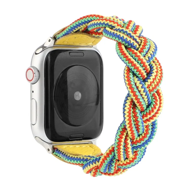 Banda elástica tejida de repuesto para reloj Apple Watch Series 10 42mm / 9 8 7 41mm / 6 5 4 SE SE (2022) SE (2023) 40mm / 3 2 1 38mm - Camuflaje amarillo