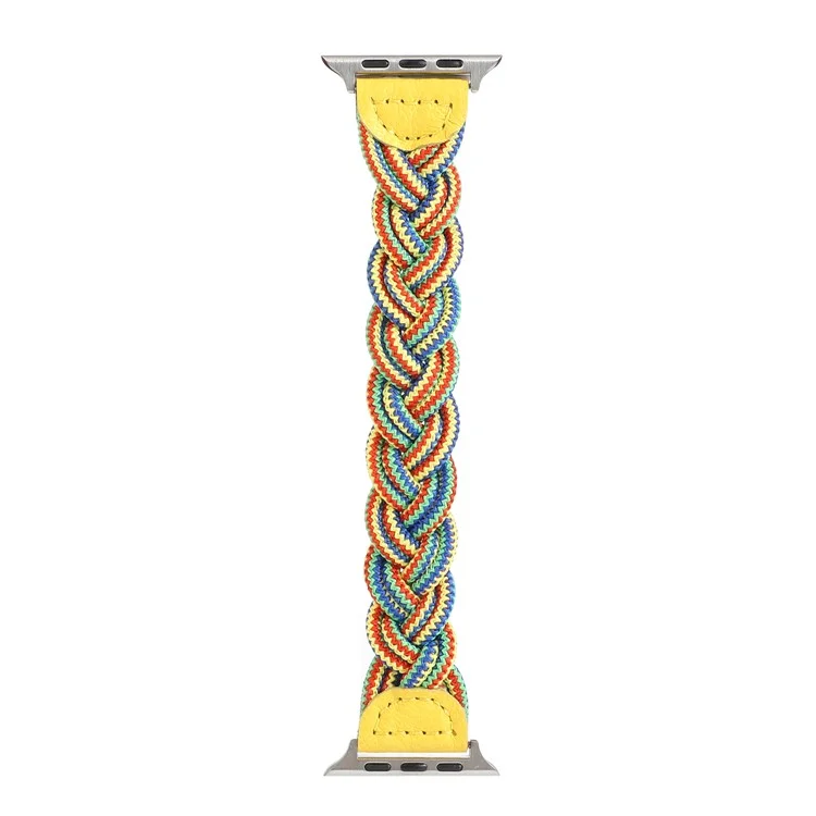 Banda elástica tejida de repuesto para reloj Apple Watch Series 10 42mm / 9 8 7 41mm / 6 5 4 SE SE (2022) SE (2023) 40mm / 3 2 1 38mm - Camuflaje amarillo