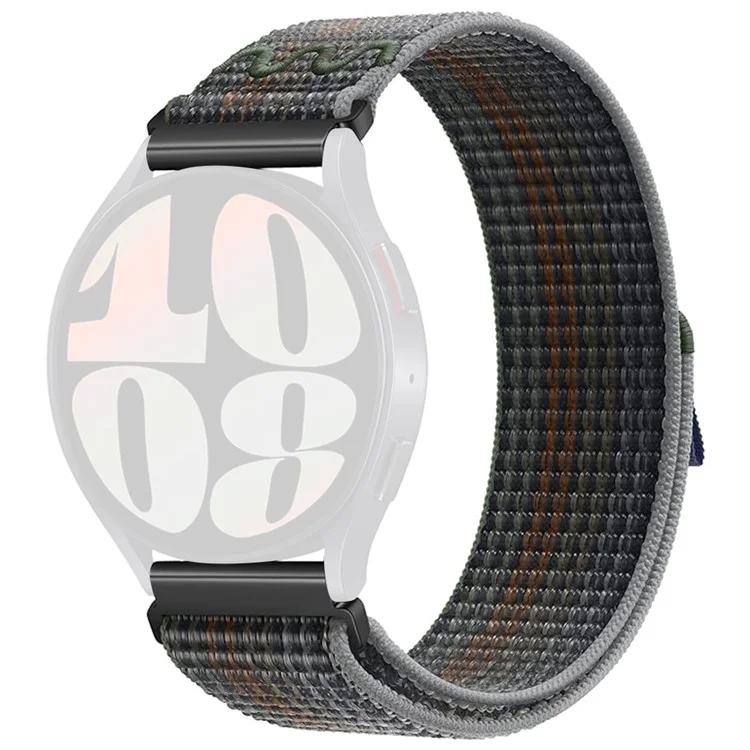 Bulk Purchasing 22mm Nylon Loop Watch Band For Huawei Watch GT5 Pro 46mm  /  Samsung Galaxy Watch3 45mm  /  Amazfit GTR 4 - Midnight