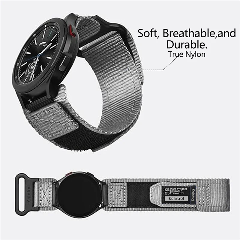 Comprar por mayor 20mm Correa de reloj para Huawei Watch GT 3 42mm / Watch GT 3 Pro 43mm Cierre de nailon Correa deportiva - Negro
