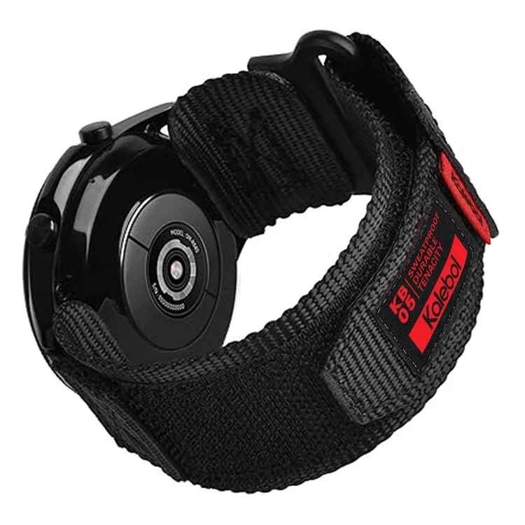 Massenankauf 22 mm Armband für Huawei Watch 4 / Watch 4 Pro / Watch GT 4 46 mm Befestigungsnylon-Sportarmband - Schwarz