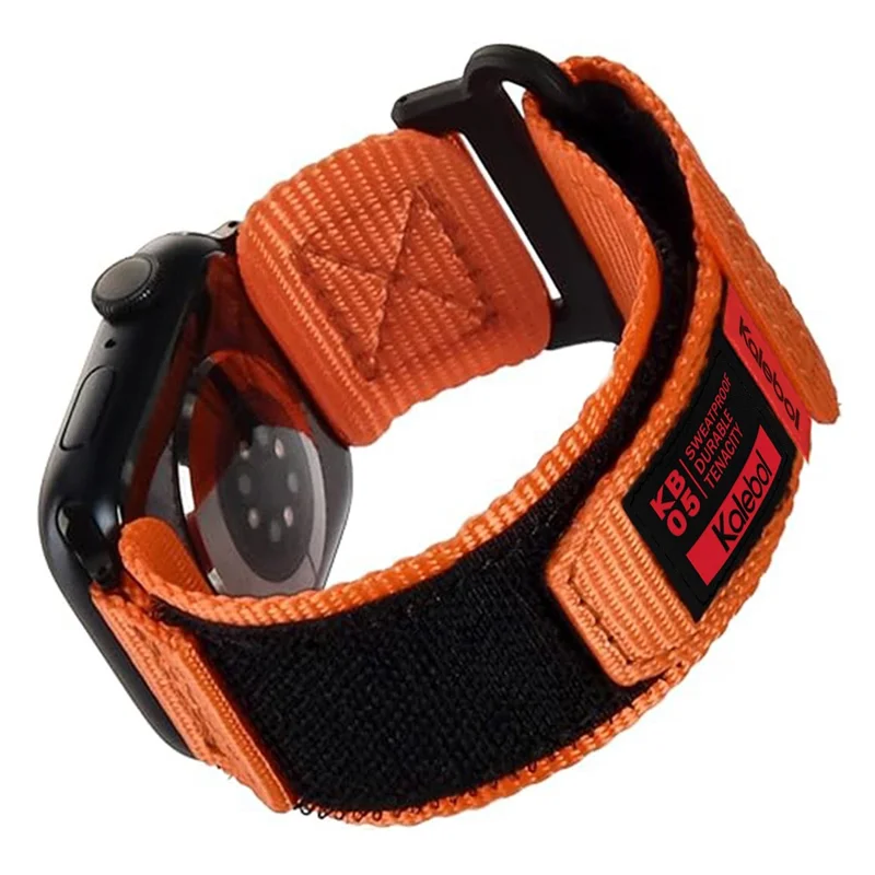 Bulk Purchasing Nylon Strap For Apple Watch Series 10 9 8 7 SE 6 5 4 3 2 1 42mm 41mm 40mm 38mm Fastening Watchband - Orange
