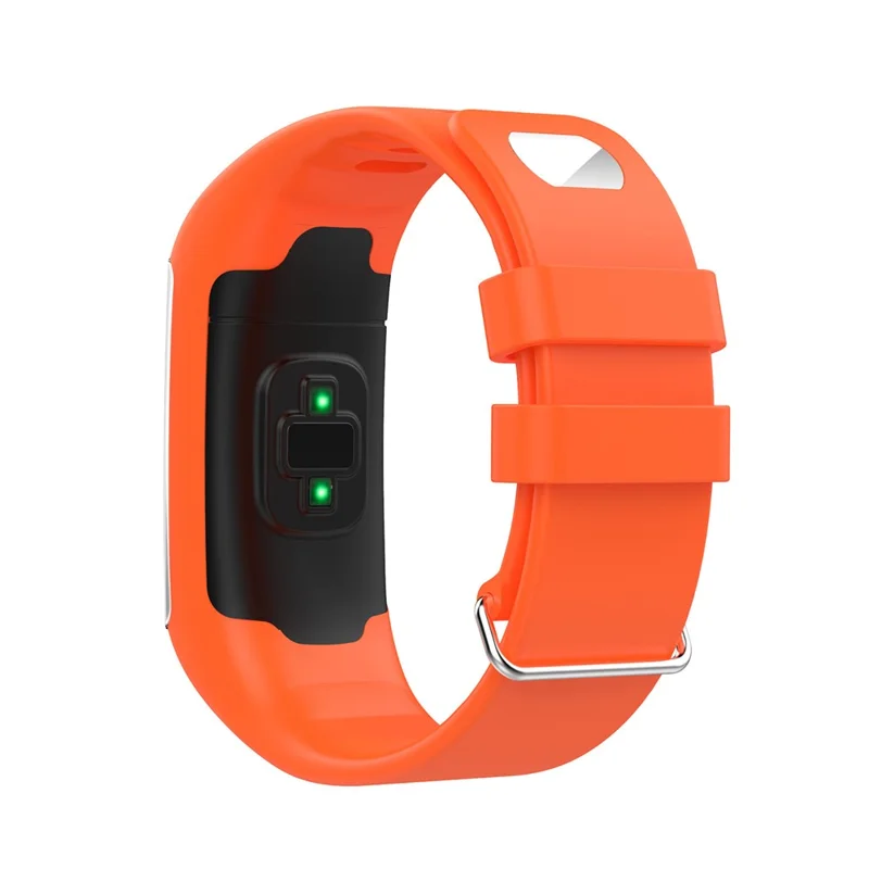 Soft Silicone Watch Band Replacement for POLAR A360 A370 Smart Watch - Orange