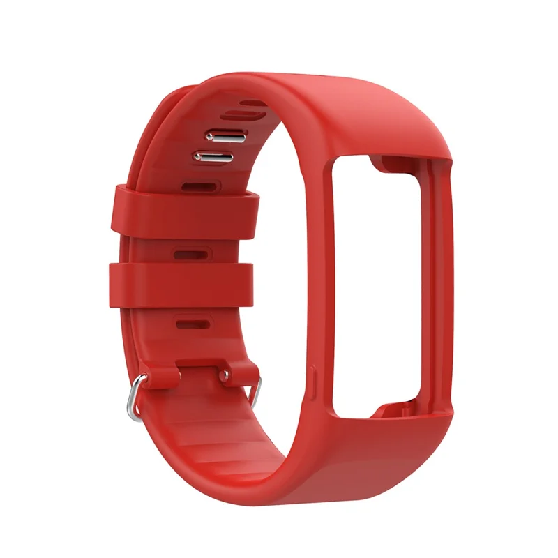Soft Silicone Watch Band Replacement for POLAR A360 A370 Smart Watch - Red