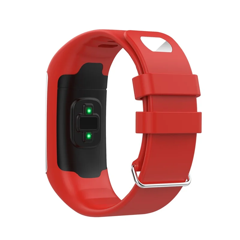 Soft Silicone Watch Band Replacement for POLAR A360 A370 Smart Watch - Red