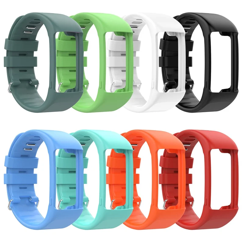 Soft Silicone Watch Band Replacement for POLAR A360 A370 Smart Watch - Green