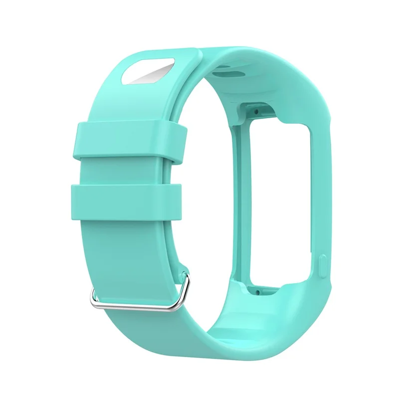 Soft Silicone Watch Band Replacement for POLAR A360 A370 Smart Watch - Cyan