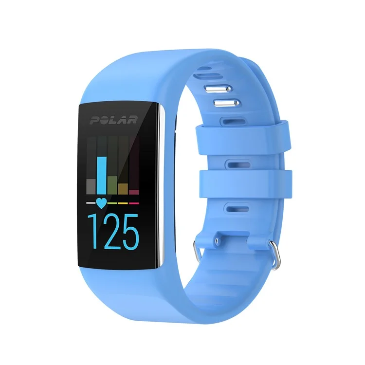 Soft Silicone Watch Band Replacement for POLAR A360 A370 Smart Watch - Sky Blue