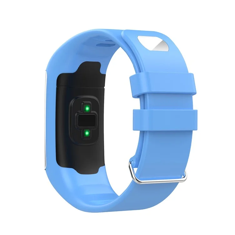 Soft Silicone Watch Band Replacement for POLAR A360 A370 Smart Watch - Sky Blue