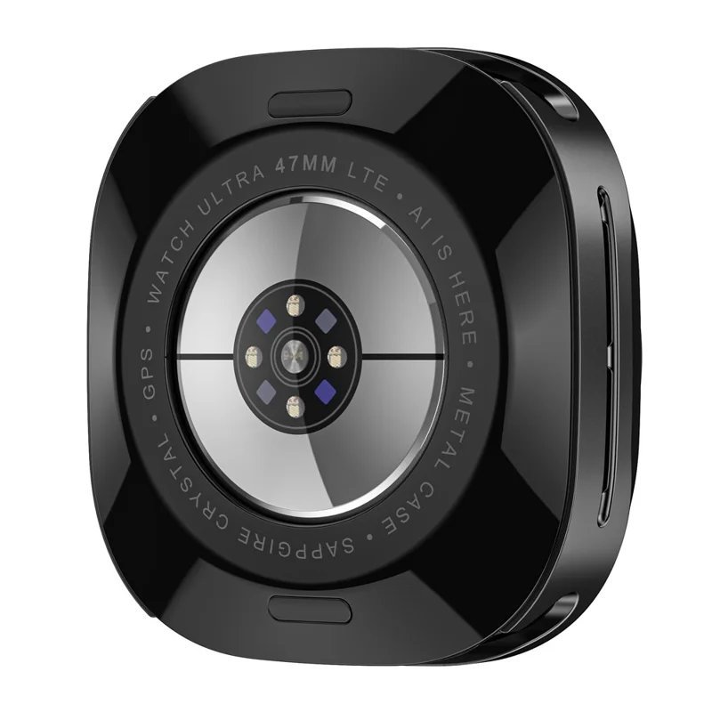 For Samsung Galaxy Watch Ultra 47mm Watch Case Aluminum Alloy + PC Protective Cover - Black+White