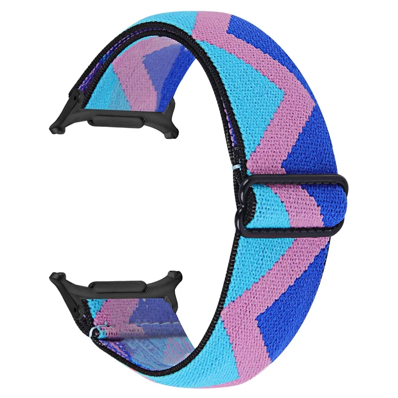 For Samsung Galaxy Watch Ultra 47mm Watch Band with Black Connector Adjustable Elastic Wrist Strap - Style 1