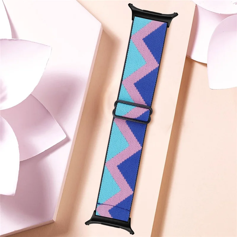 For Samsung Galaxy Watch Ultra 47mm Watch Band with Black Connector Adjustable Elastic Wrist Strap - Style 1