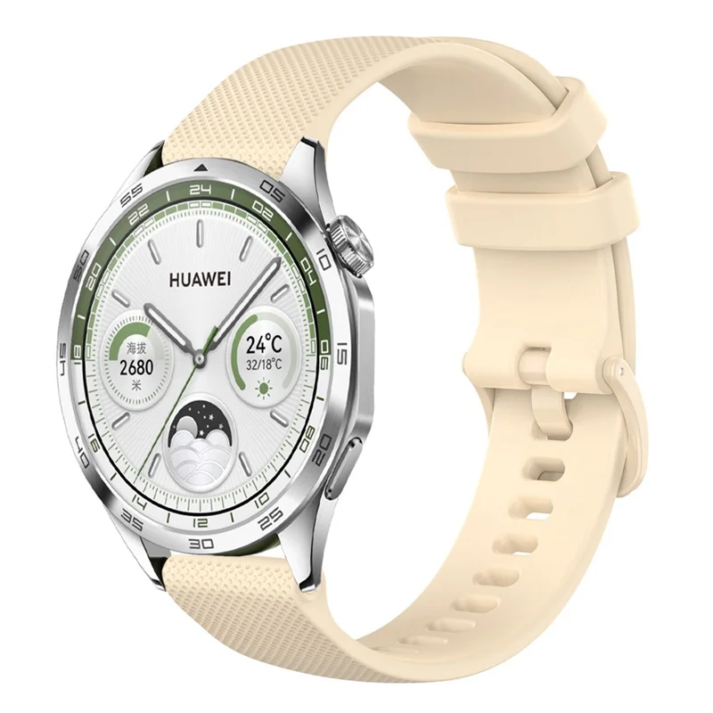Bulk Purchasing Replacement Strap for Huawei Watch GT 5 Pro / GT 5 / GT 4 46mm Smart Watch Band Grid Texture - Beige