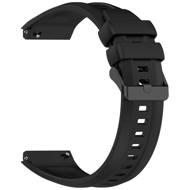 Para Huawei Watch GT 5 Pro 46mm Pulseira de Silicone Ajustável Comprimento Banda de Substituição - Preto