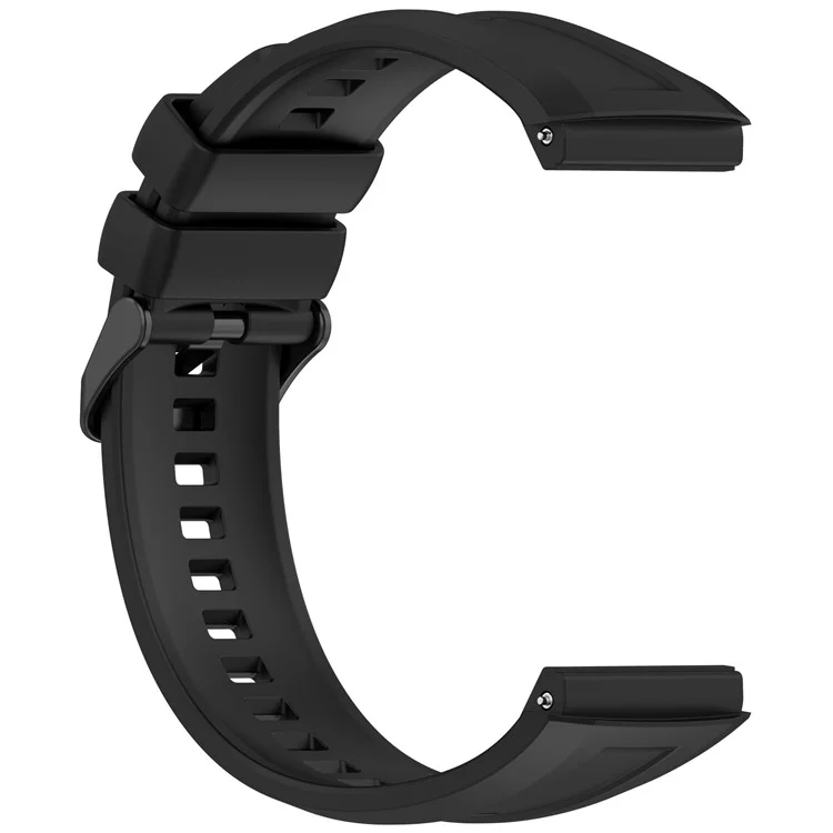 Para Huawei Watch GT 5 Pro 46mm Pulseira de Silicone Ajustável Comprimento Banda de Substituição - Preto